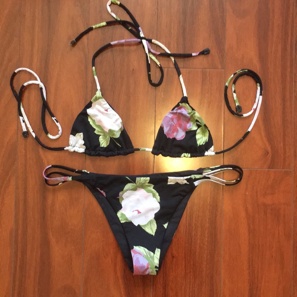 Tavik black floral two piece